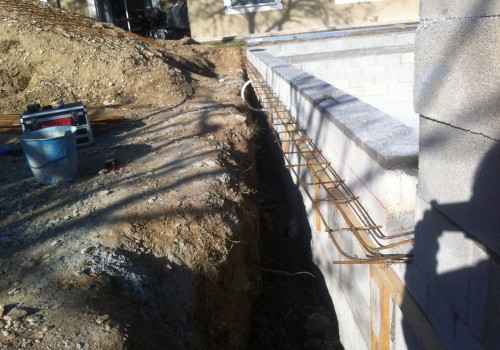 ferraillage de la goulotte de débordement
