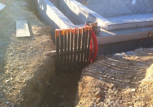 Préparation des remontées pour la filtration piscine (Réseau Piscine)
